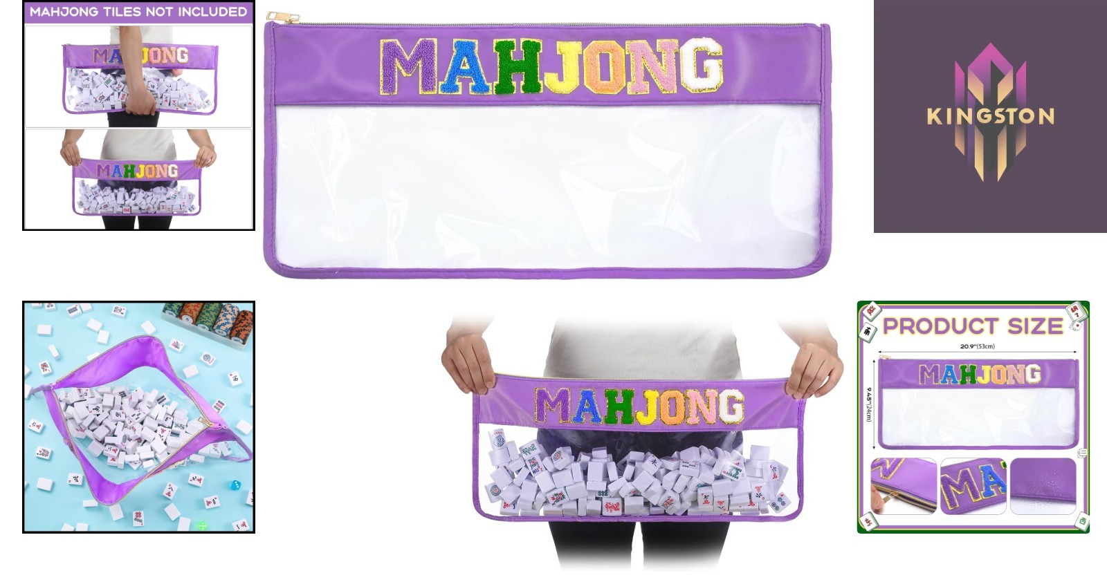 Durable Mahjong Storage Bag with Elegant Zipper – Perfect for Organizing Tiles