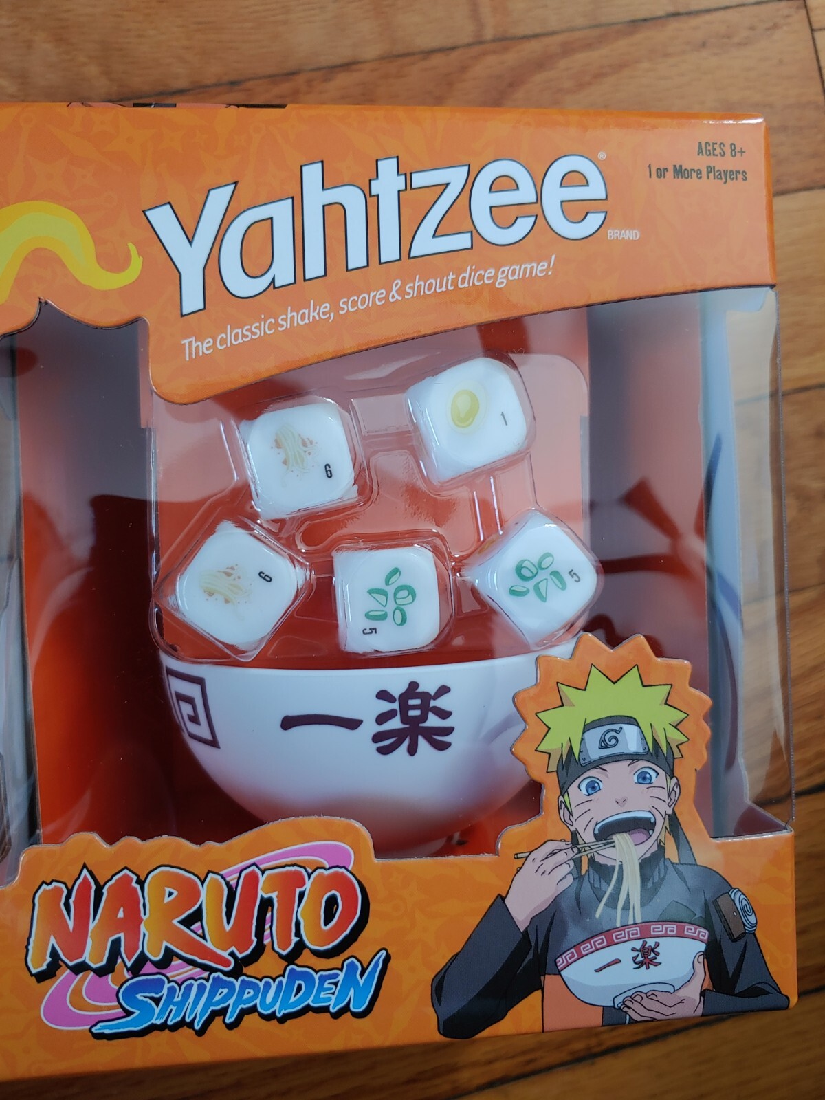 NEW Naruto Yahtzee Shippuden Ramen Bowl Dice Game USAopoly Anime