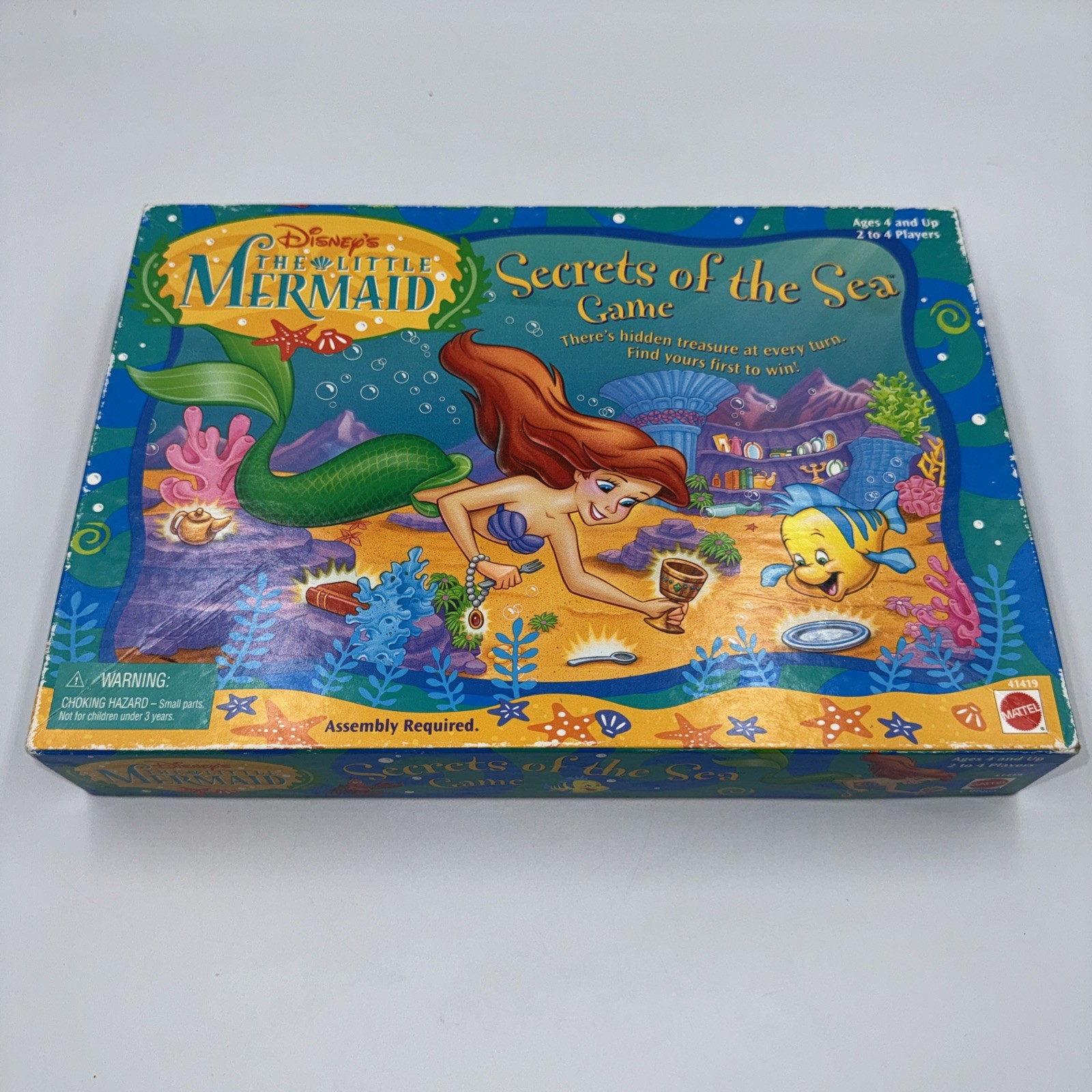 Disney’s The Little Mermaid Secrets Of The Sea Board Game VTG 1997 Complete!