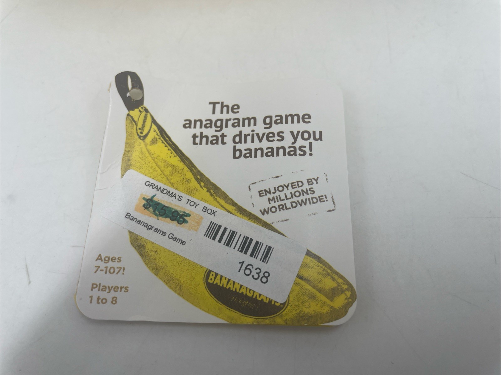Bananagrams Game Crossword Word Play Complete 144 Pieces Zip Bag & Original Tag