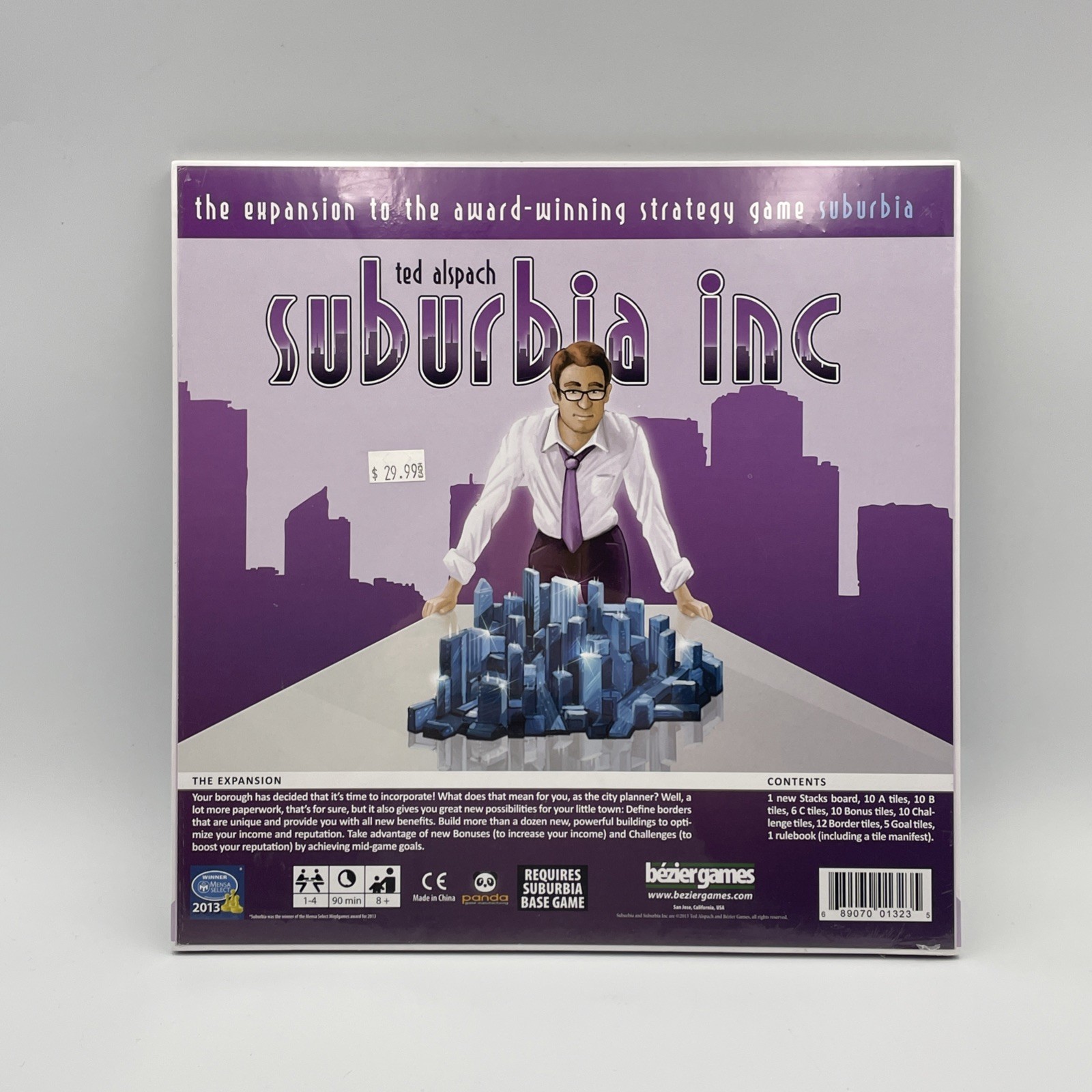 Suburbia Board Game: Suburbia Inc Expansion Bezier Games, Inc. BRAND NEW