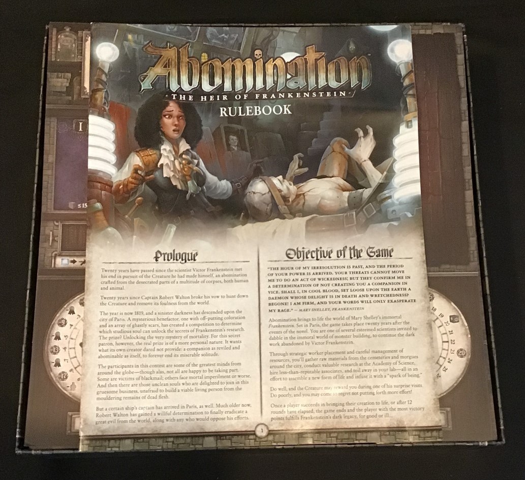 Abomination ~ The Heir of Frankenstein ~ Plaid Hat Games ~ OEJ