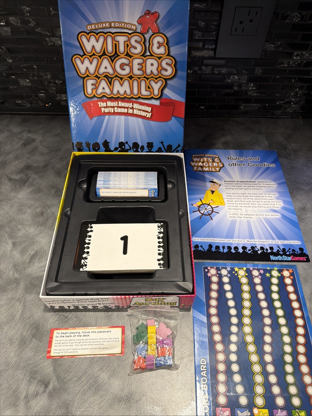 Wits & Wagers Family Deluxe Edition Award Winning Party Game By North Star 2012