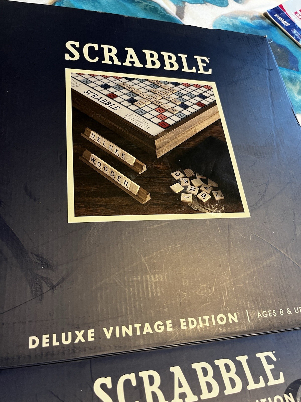 Scrabble Deluxe Vintage Edition WS Game Company 2021 Hasbro NEW