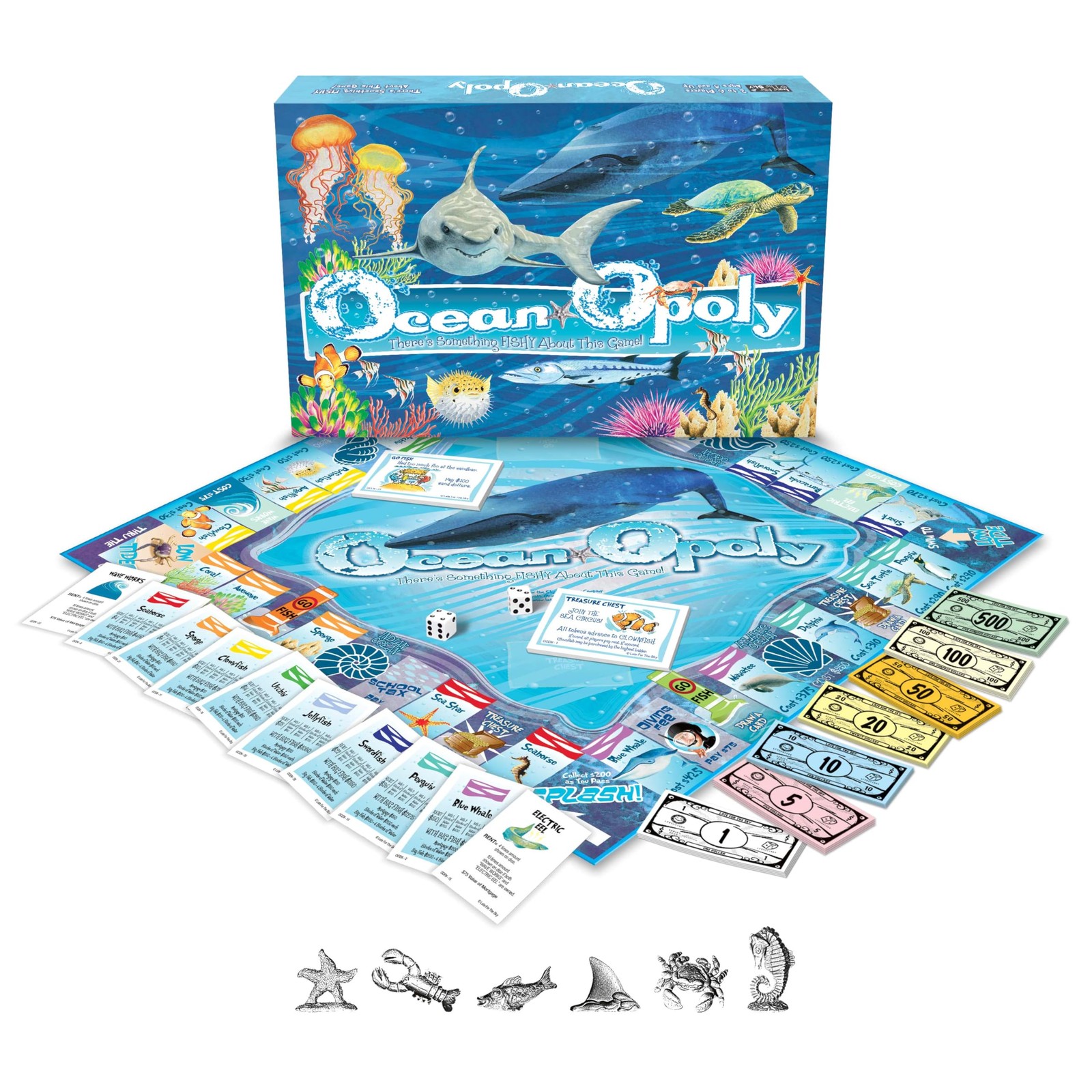Ocean-Opoly Board Game – Family Strategy and Educational Life Adventure, Prop…