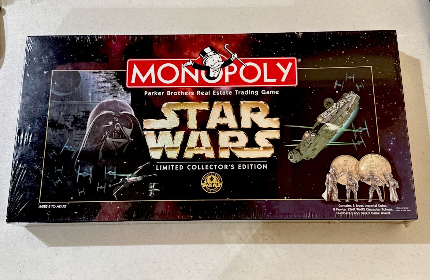 Star Wars Monopoly Game 1996 Limited Collectors Edition 20th Anniversary