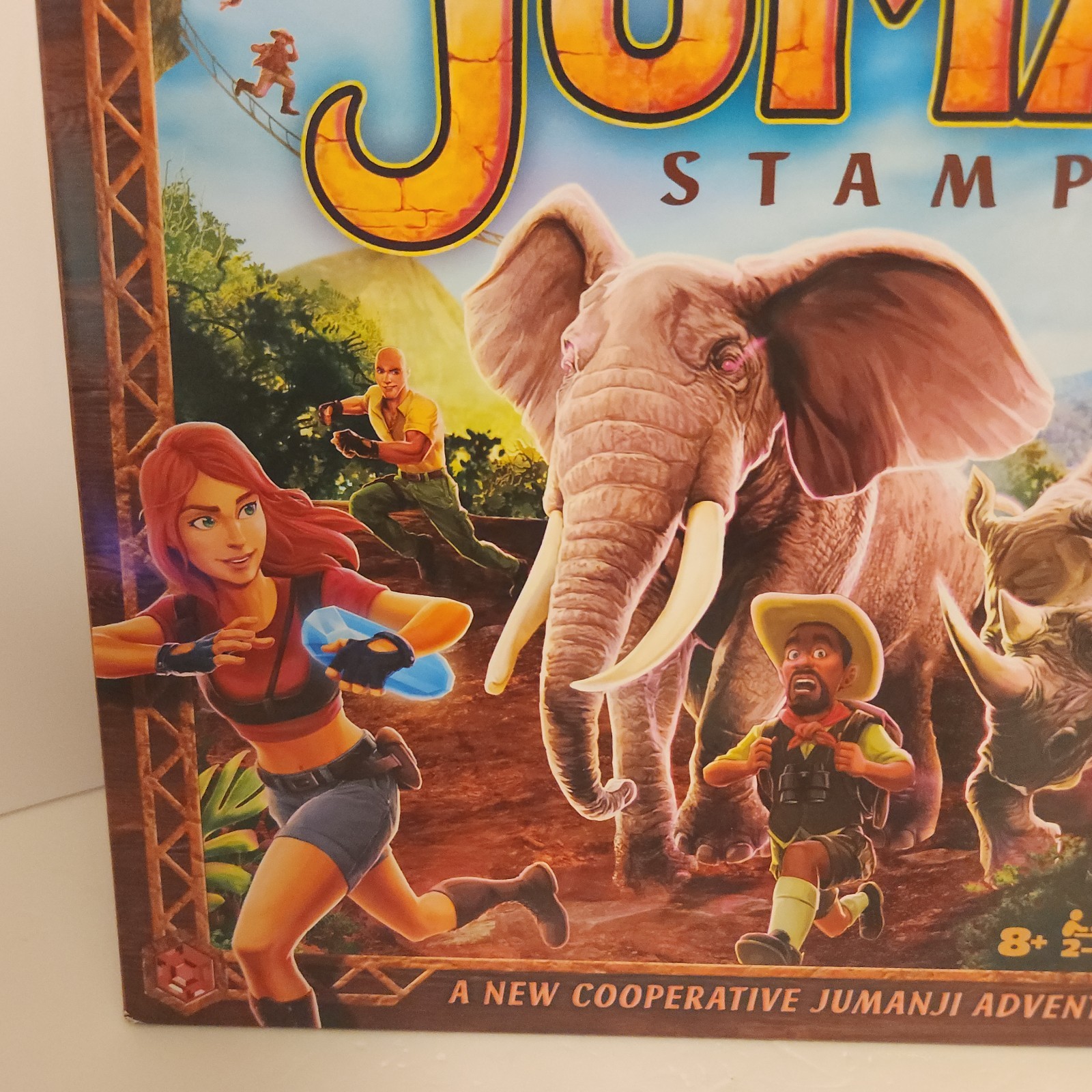 Jumanji Stampede Cooperative Board Game, 3D Adventure Game, Family Game