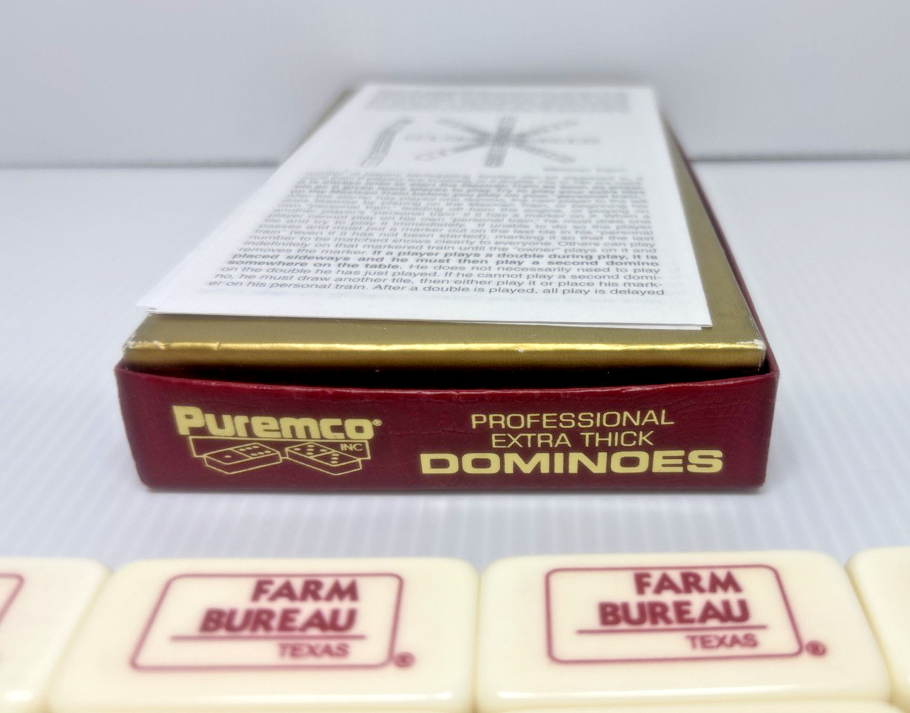 Texas Farm Bureau Puremco Professional Extra Thick Dominoes