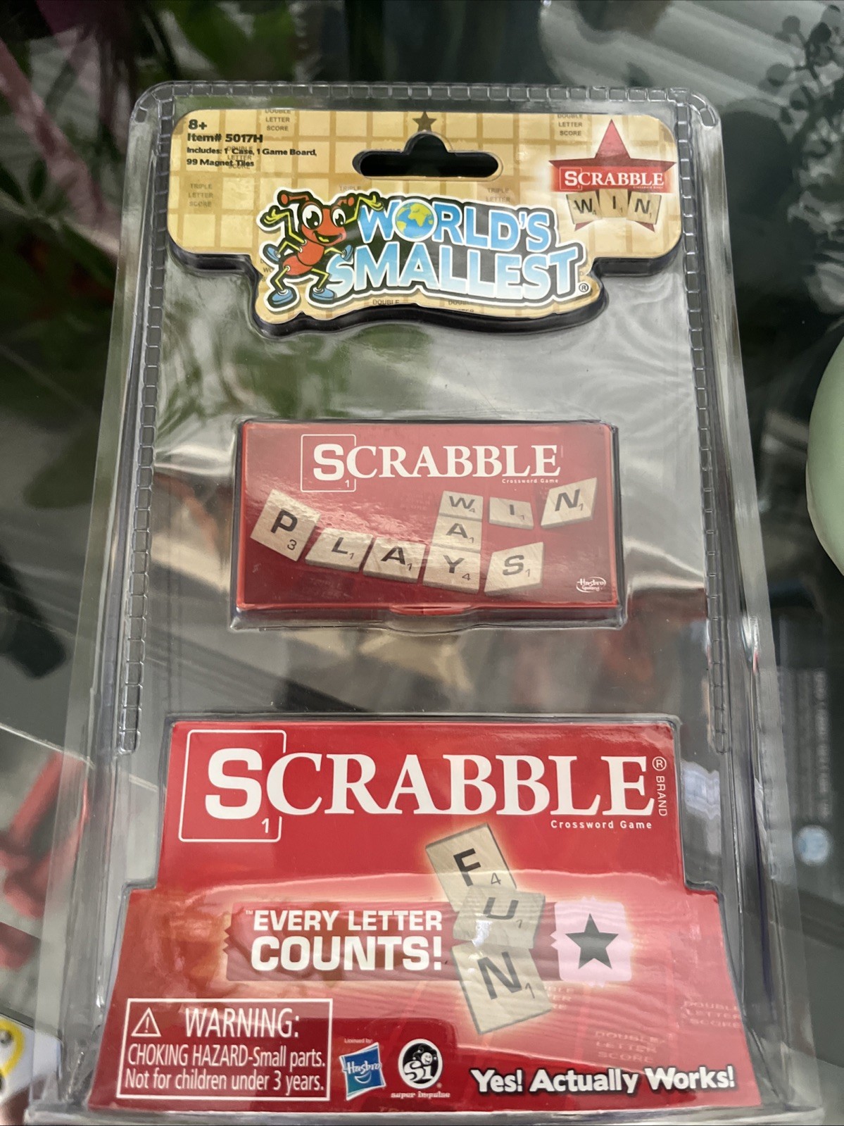 NEW‼World’s Smallest Scrabble Board Game Miniature Edition – Pocket/Travel Size