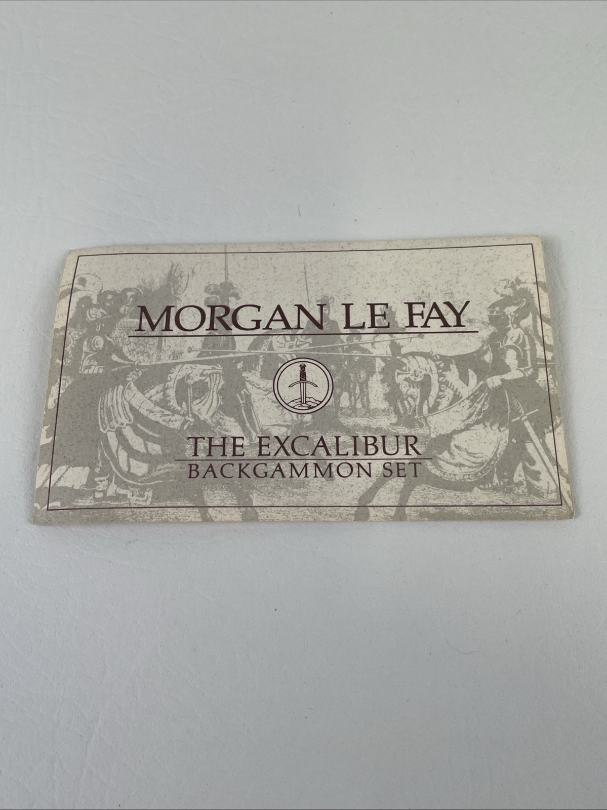 Morgan Le Fay Vintage Franklin Mint Excalibur Backgammon 1986 Limited Edition