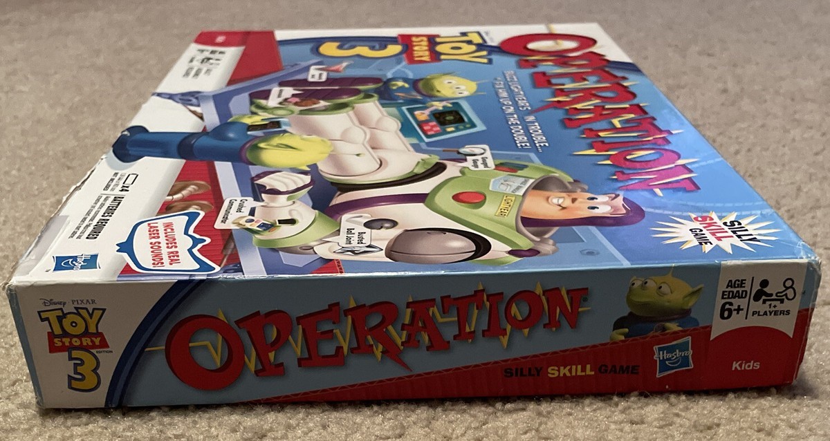 Disney’s Toy Story 3 Operation Buzz Lightyear Disney COMPLETE Family Board Game