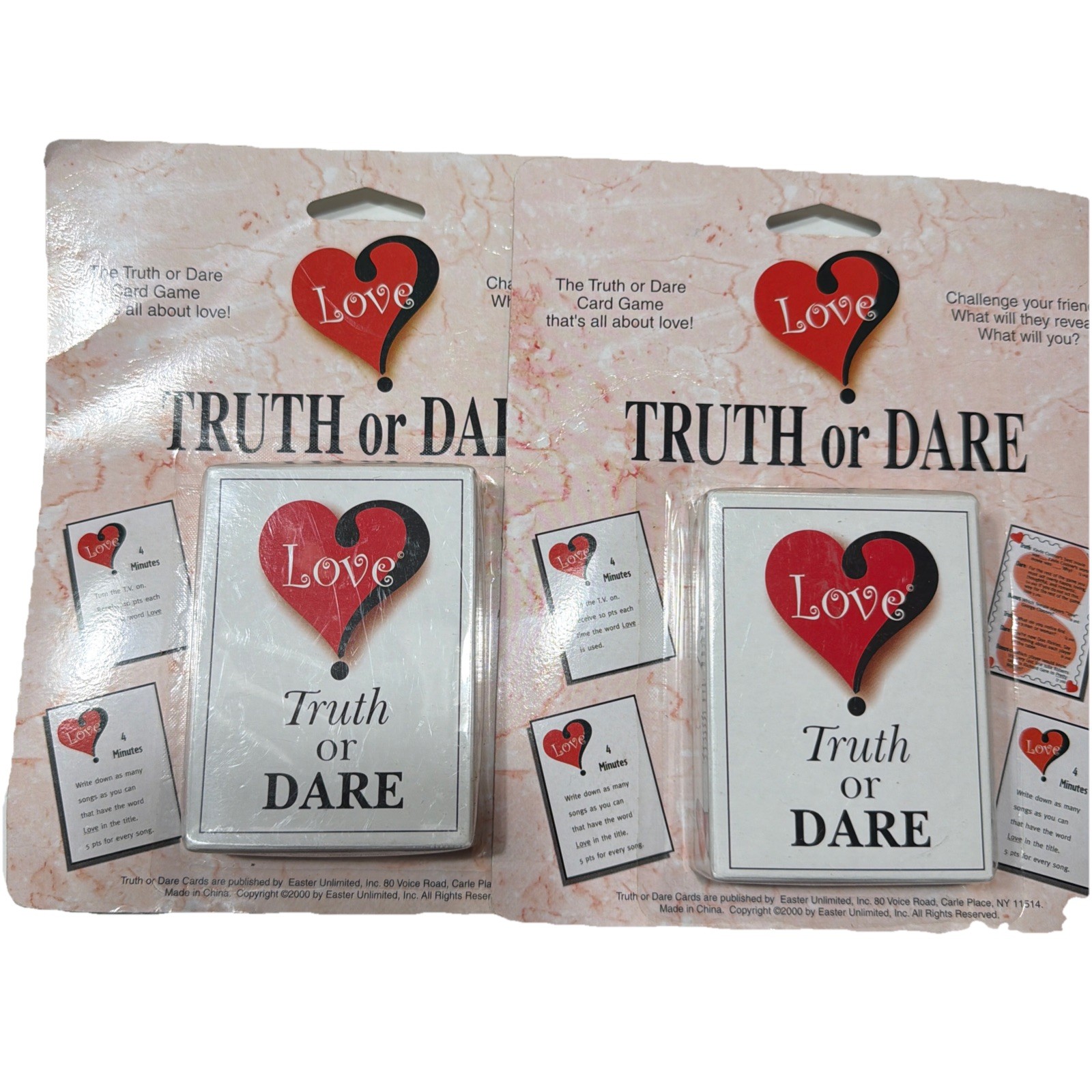 2 Of Truth Or Dare Card Game-That’s All About Love, Challenge Your Friends