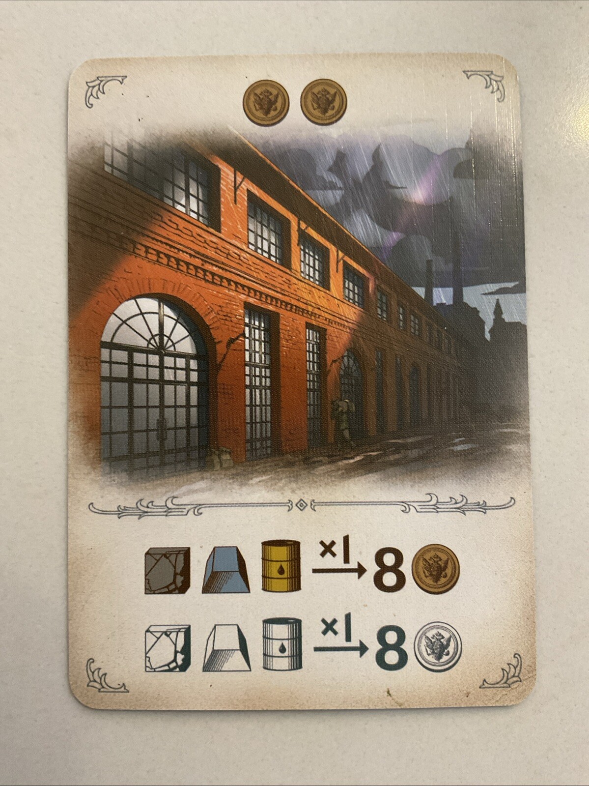 1 Furnace – industry Double Side Promo Card by Arcane Wonders Board Games UNUSED