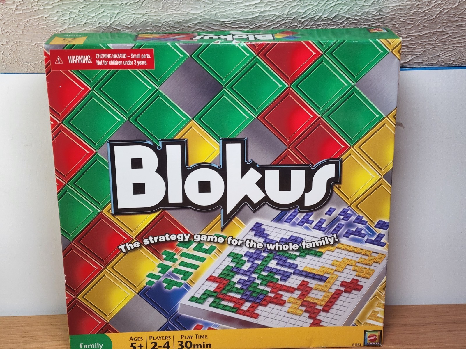 Blokus – A Strategy Game for the Whole Family Large Grid – Mattel 2009 EUC