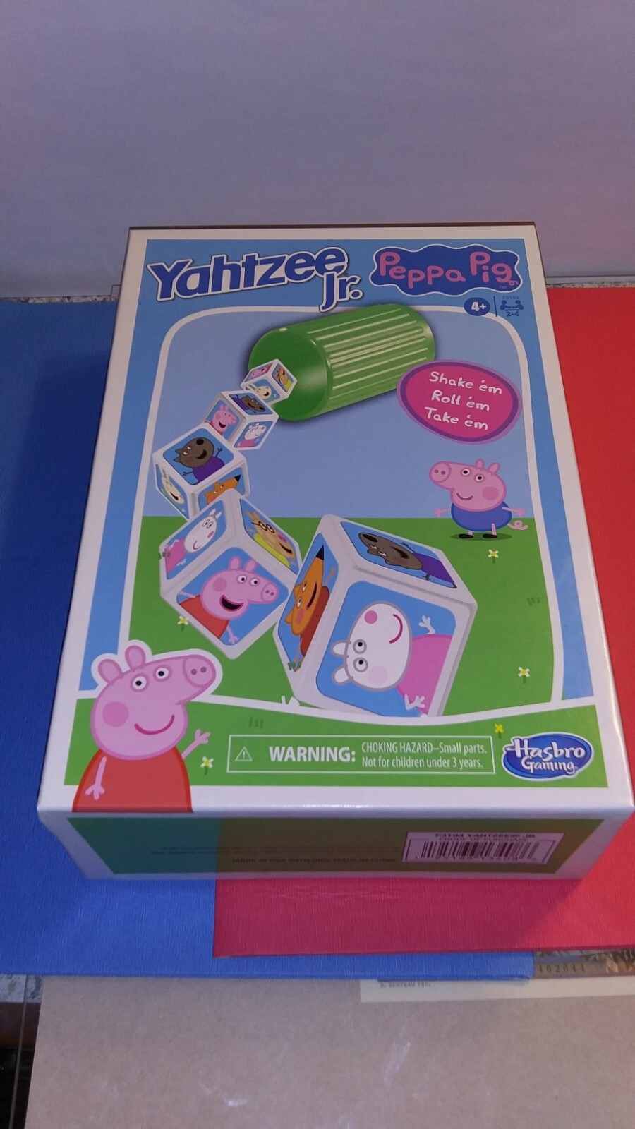 Peppa Pig Yahtzee Jr Board Game Hasbro & Set of 5 Mini Figs both NEW SEALED