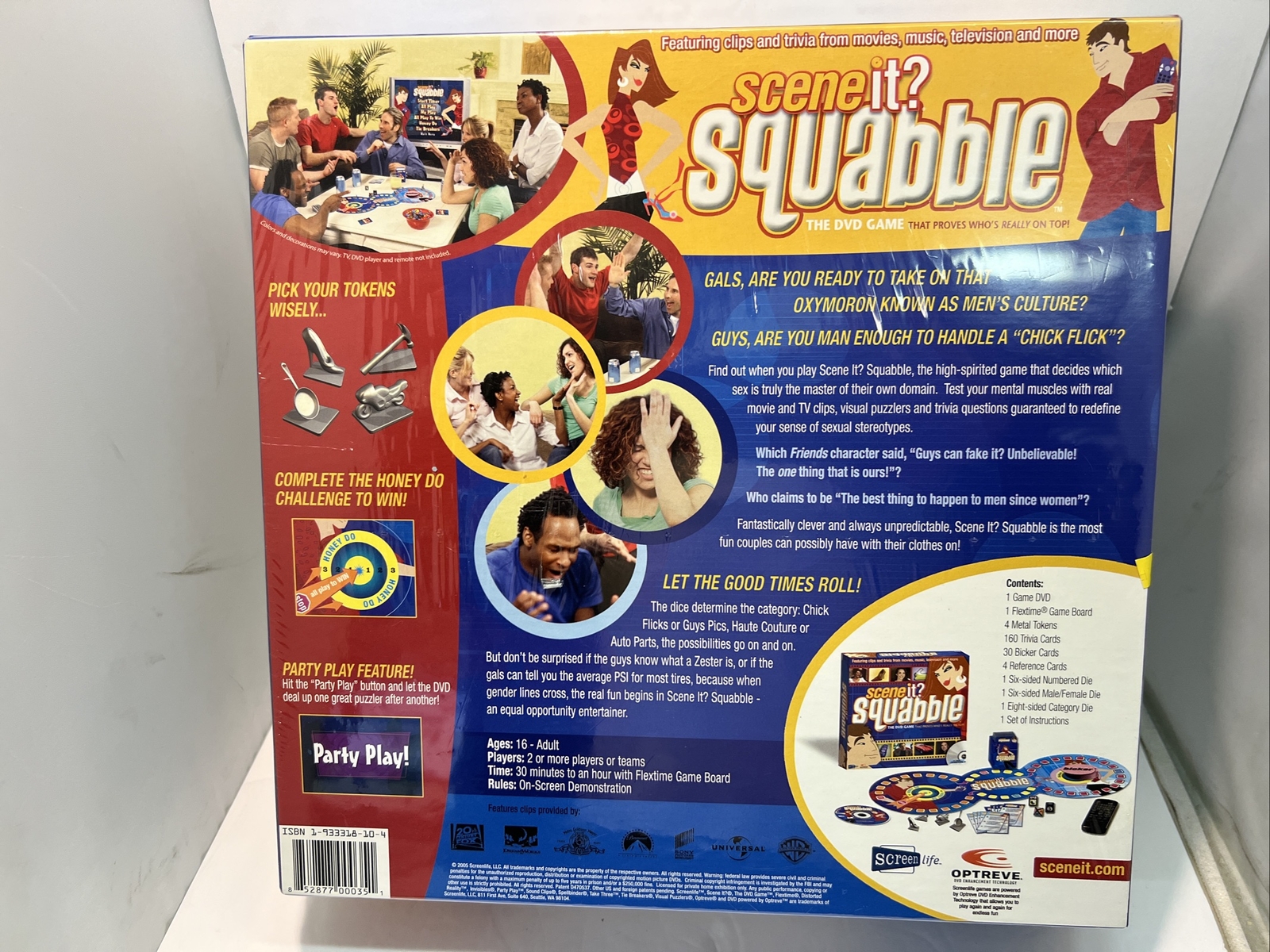 Scene It? Squabble ~ DVD Board Game ~ Trivia ~ New in Sealed Box