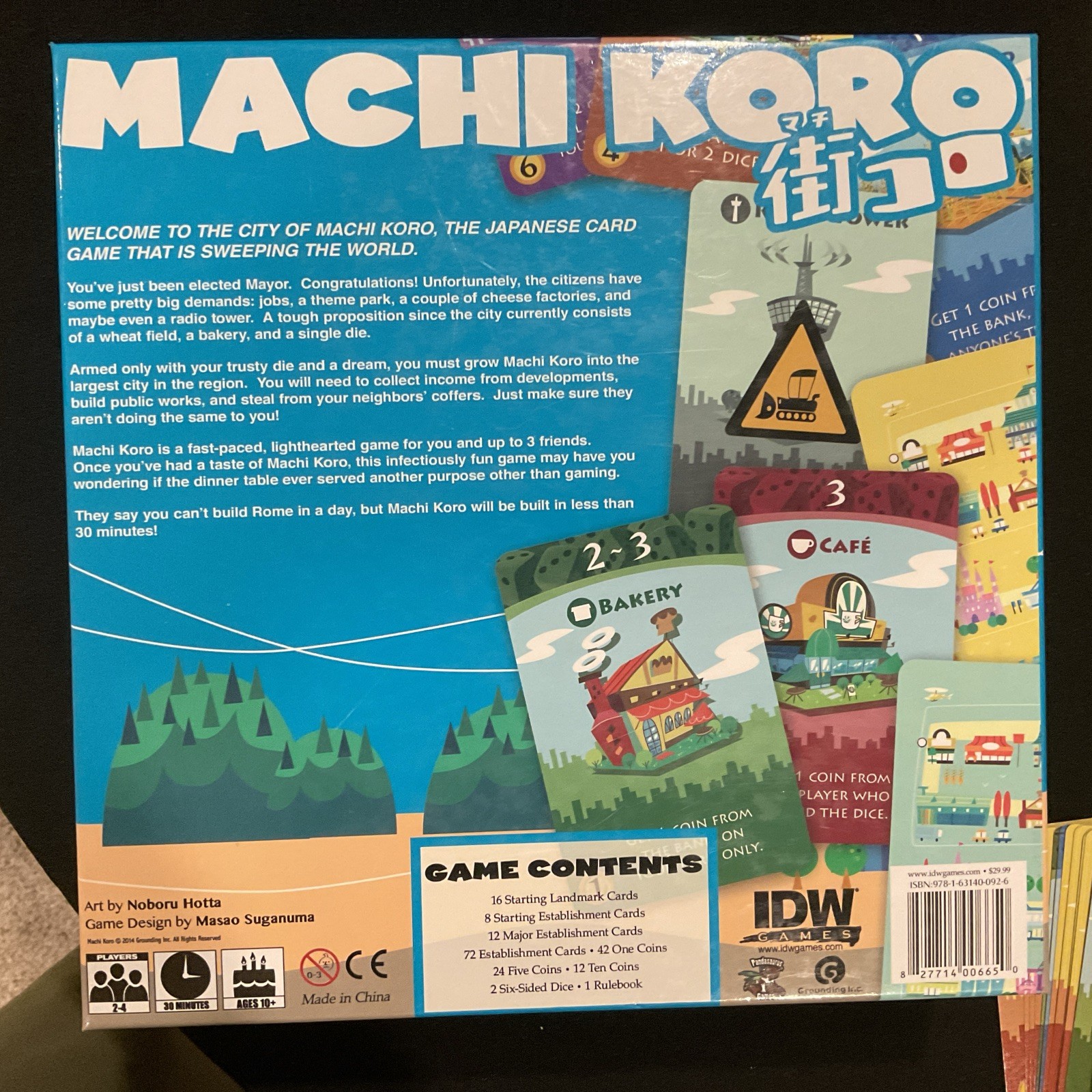 Machi Koro Base Board Game, Promo Cards & Harbor Expansion & Millionaire’s Row