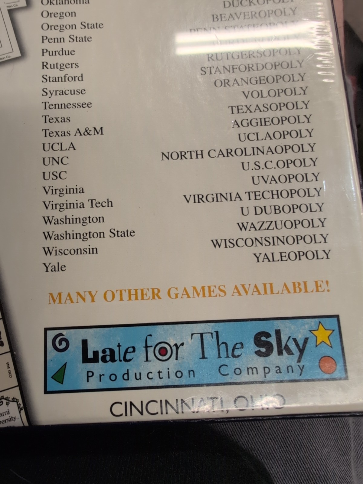 Michiganopoly – University of Michigan Alumni Monopoly Board Game NEW! Sealed BN