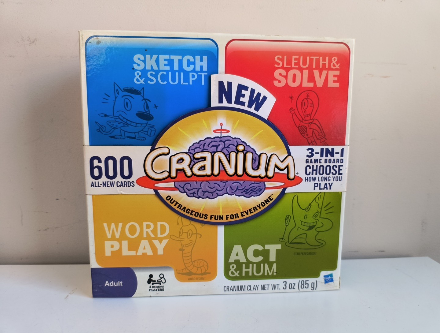 Cranium 3-in-1 Game Board (2009) Complete Good Used Condition Hasbro Creative