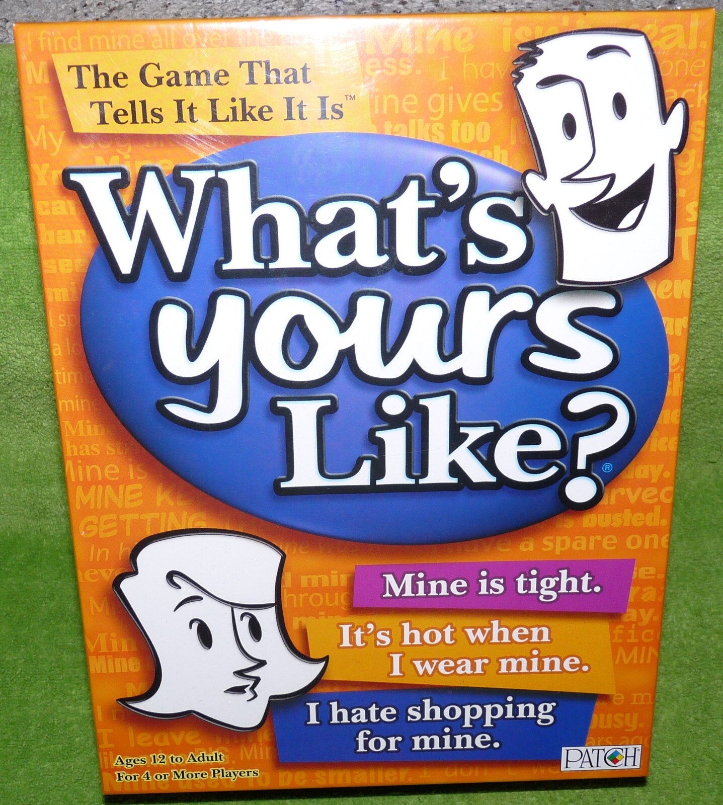 What’s Yours Like? Family & Party Board Card Game, Patch, Factory Sealed