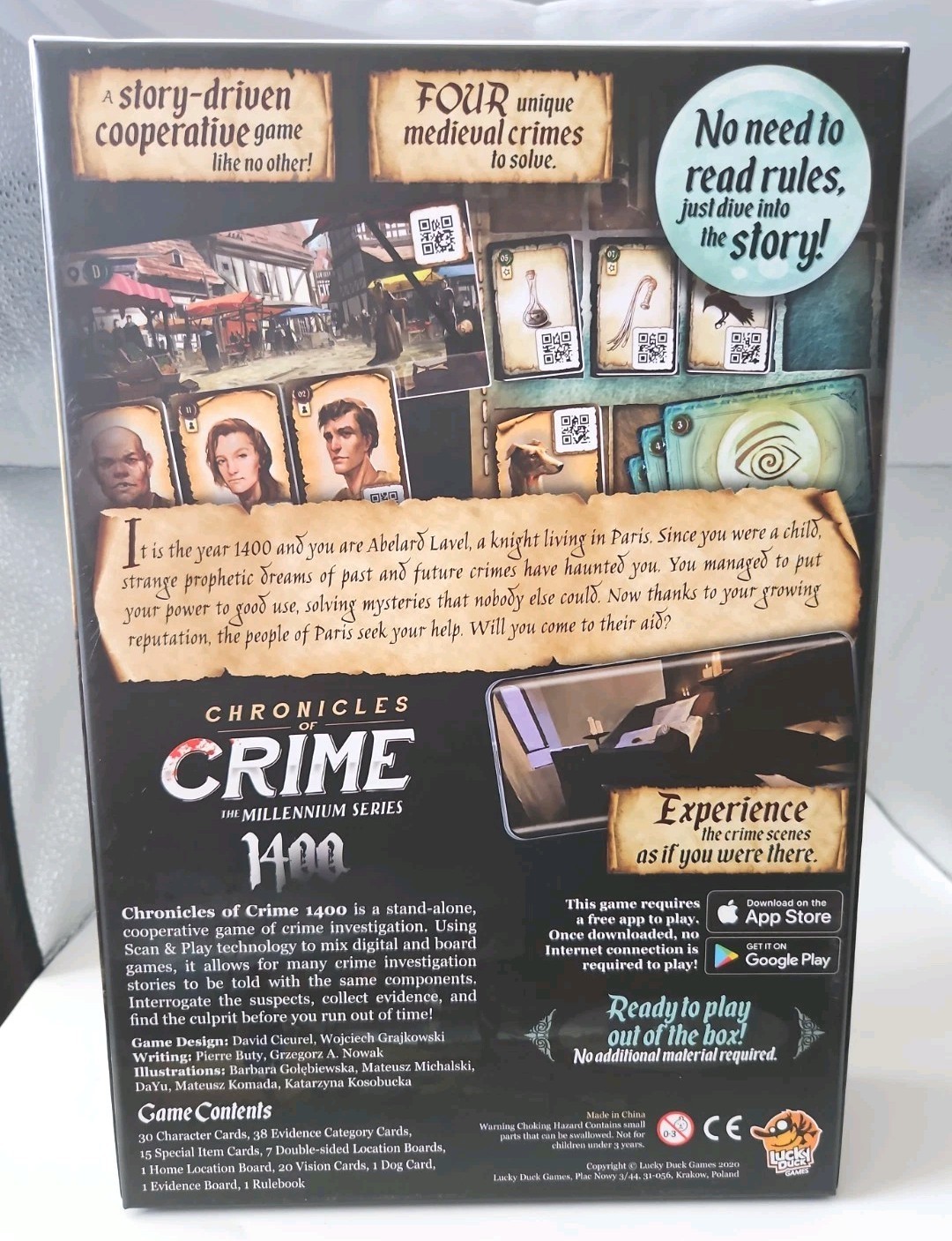 Chronicles of Crime 1400 Millennium Series Medieval Murder Board Game Fun Play