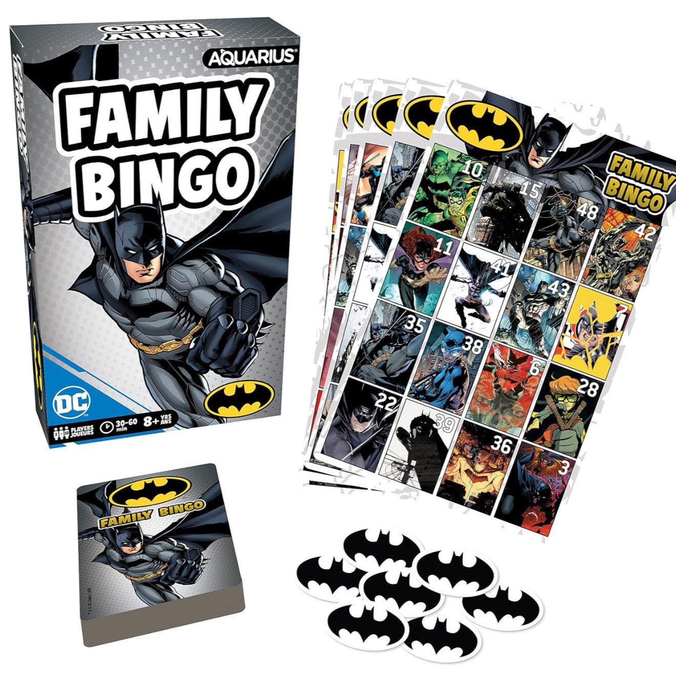 DC Batman Family Bingo By Aquarius 2-18 Players 30-60 Minutes Age 8+