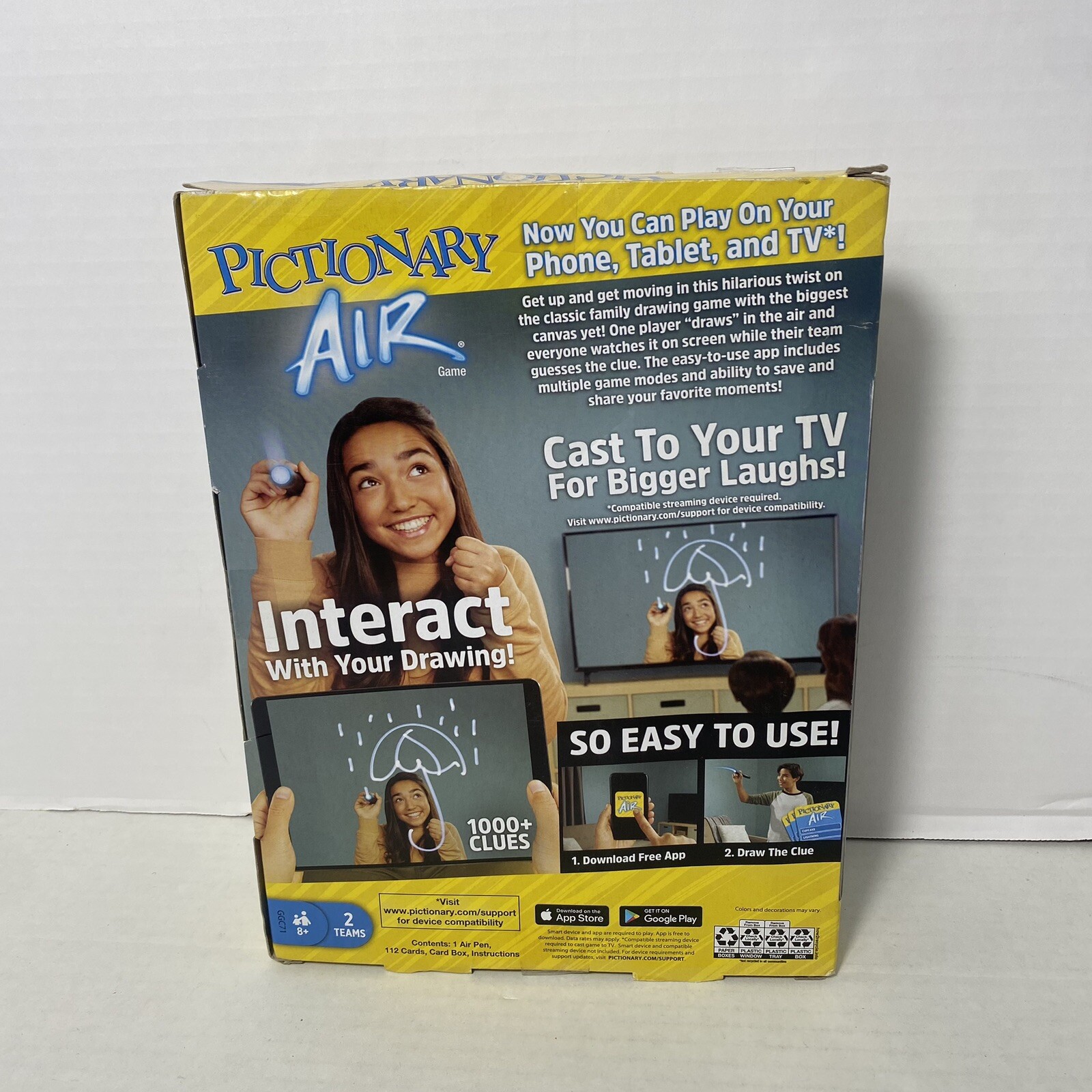 Mattel Games GGC71 Pictionary Air Updated Classic Family Fun Board Game *See Pic