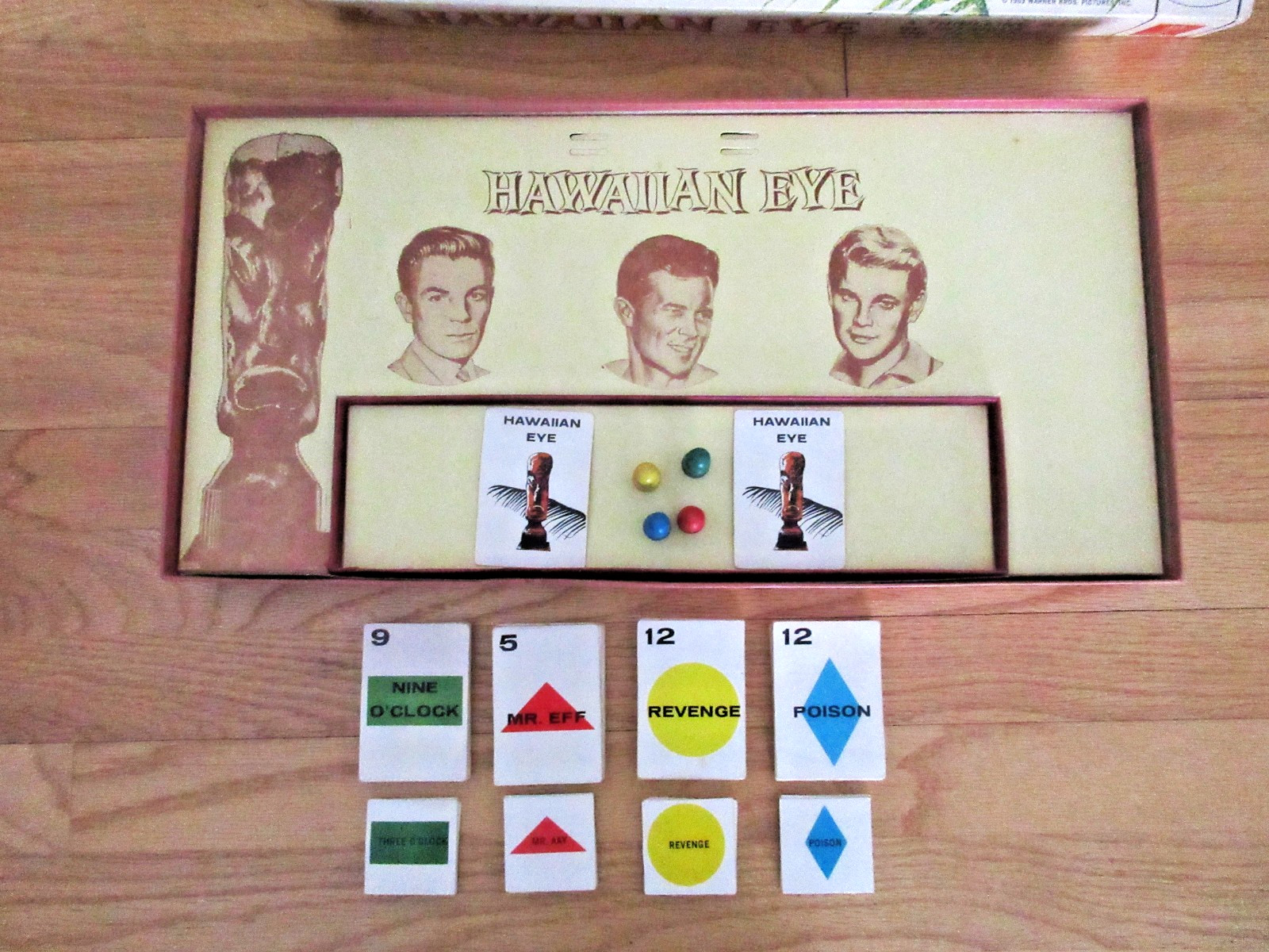 Vintage HAWAIIAN EYE Board Game 1963 Lowell Toy Mfg.