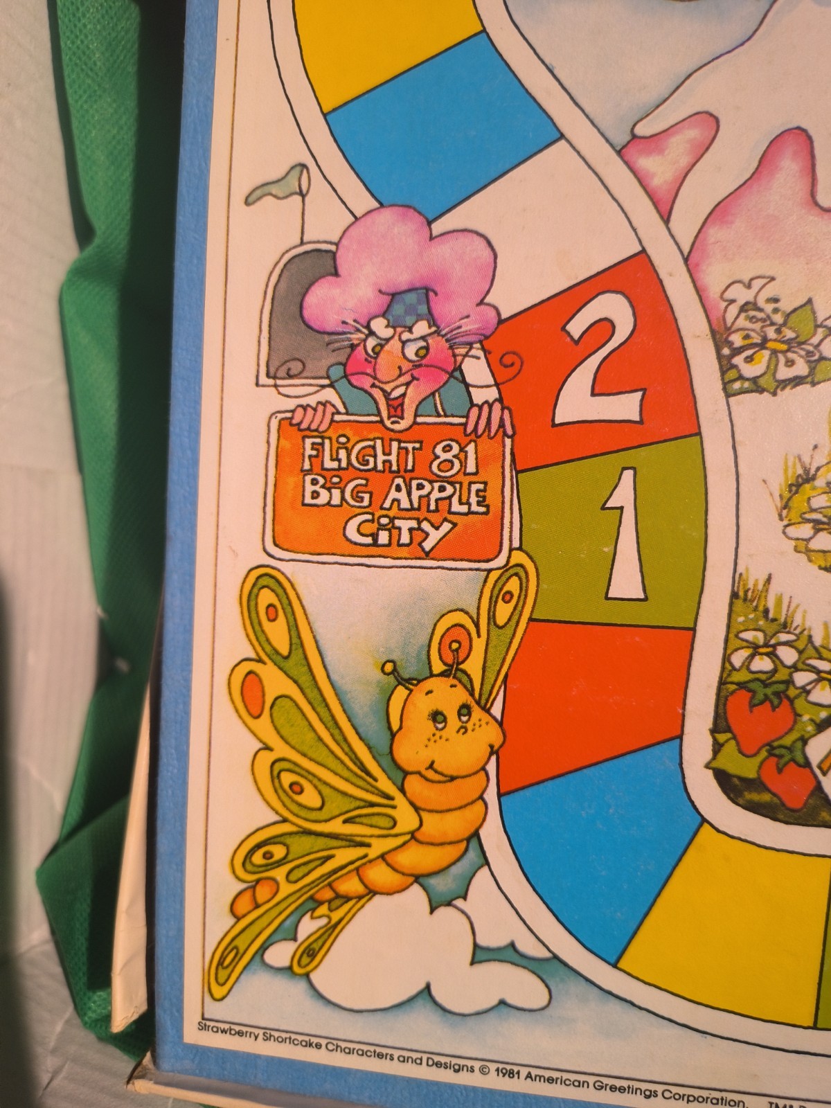 Strawberry Shortcake in Big Apple City Board Game 1981 Vtg. MISSING PAWN, READ
