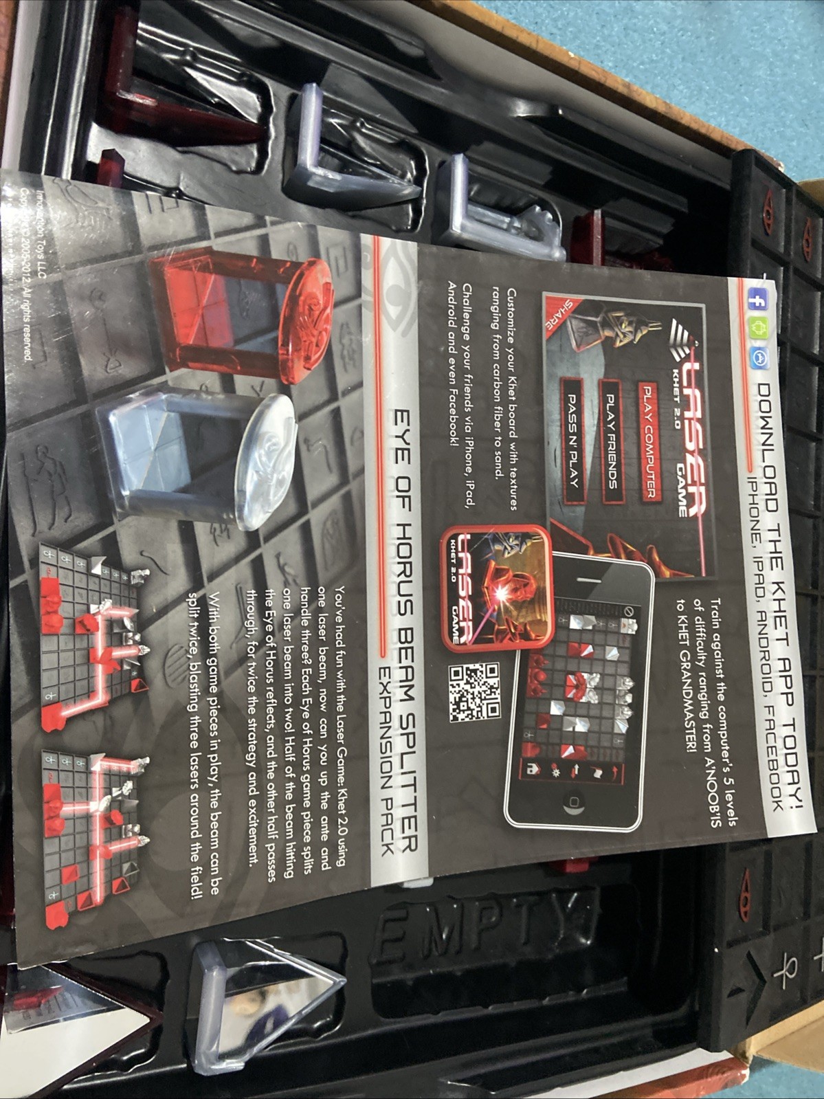 LASER Board Game Khet 2.0 Strategy Mensa Select Toy of the Year Complete