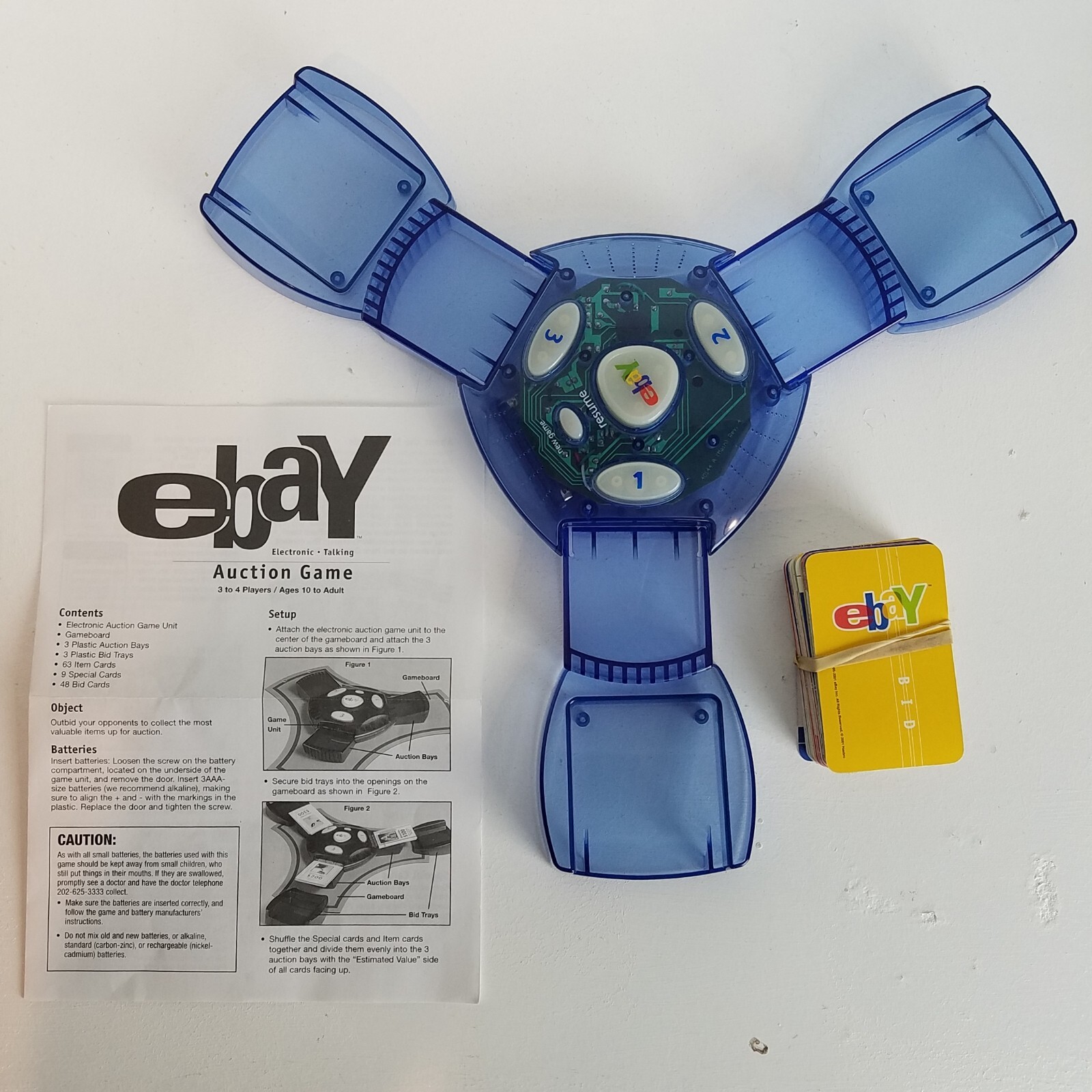eBay Electronic Talking Auction Game Hasbro Parker Brothers 2001
