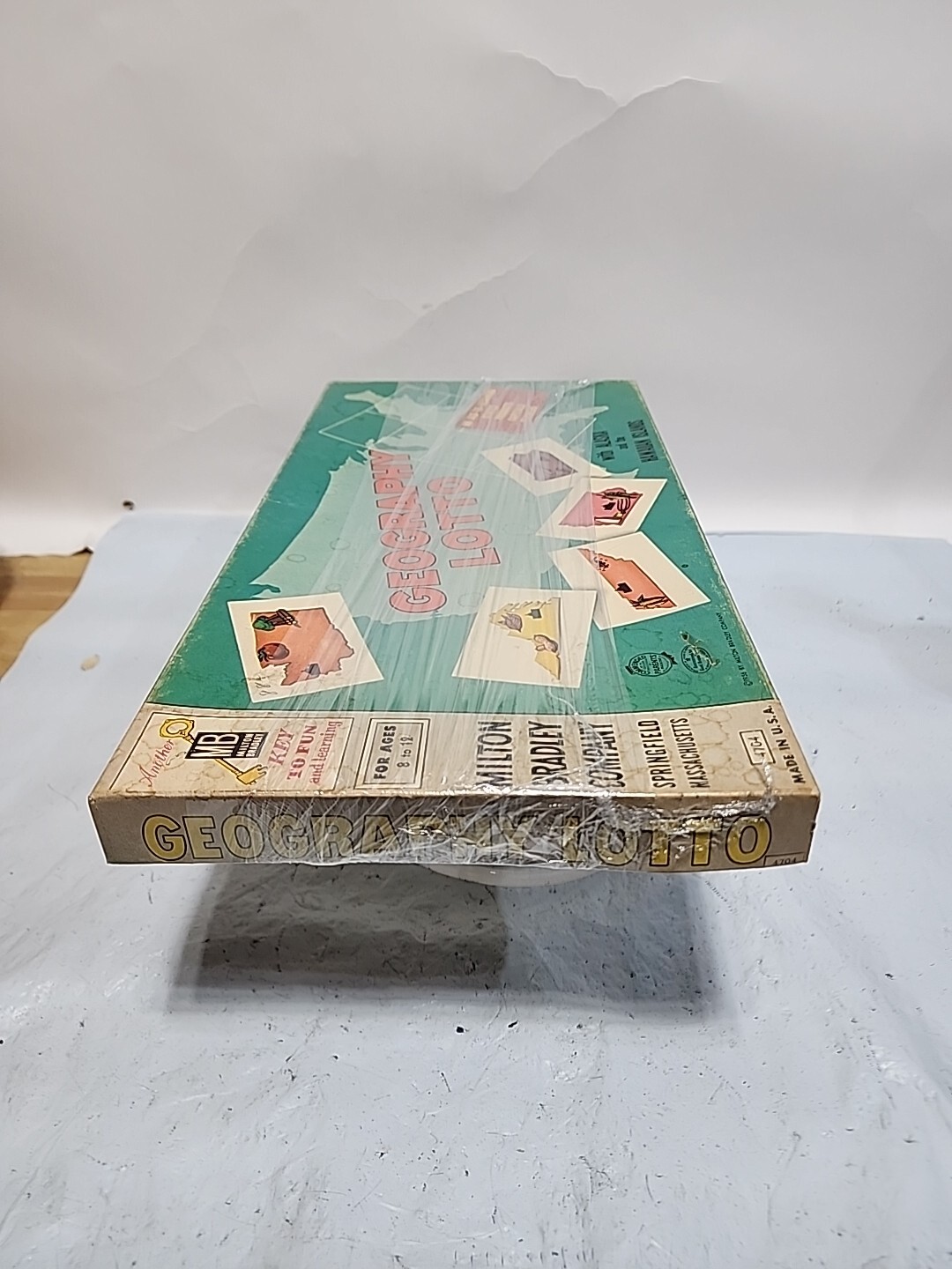 1956 Geography Lotto Game Vintage Milton Bradley 48 United States Complete