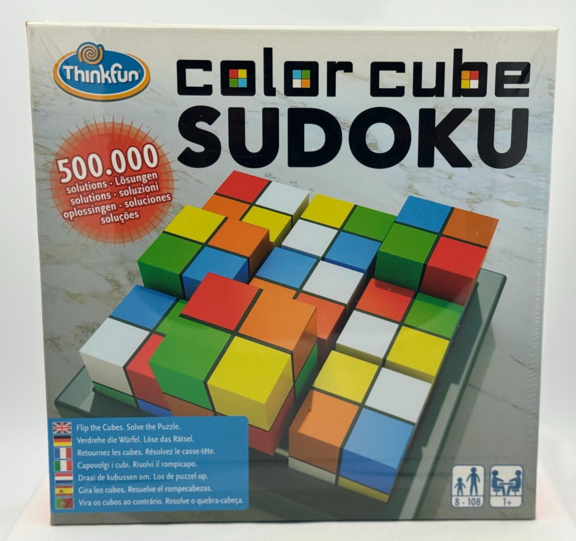 Color Cube Sudoku – NEW In Packaging!! – 8 to 108 – 500,00 Solutions