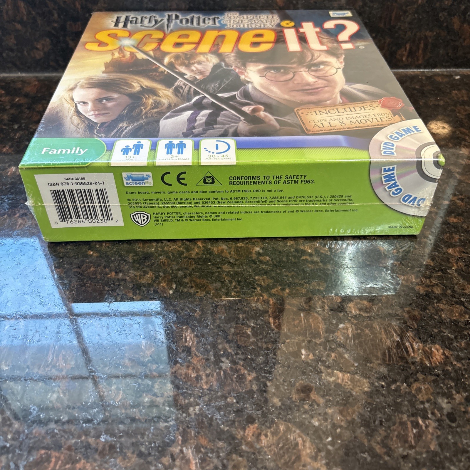 Scene It Harry Potter The Complete Cinematic Journey DVD Board Game NEW SEALED