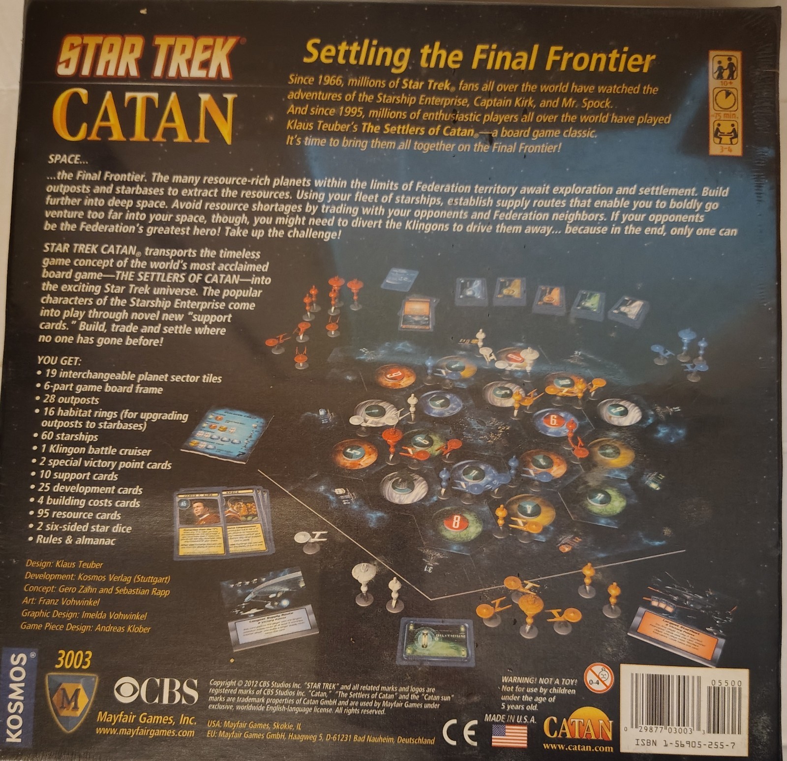 Sealed 2012 Star Trek Catan Board Game