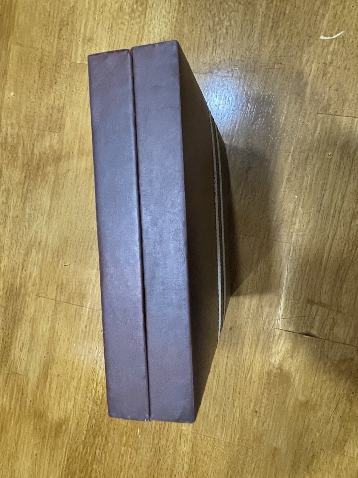 VTG 1970 Backgammon Game Set Faux Leather Brown Case 15×10 NOT Complete Travel