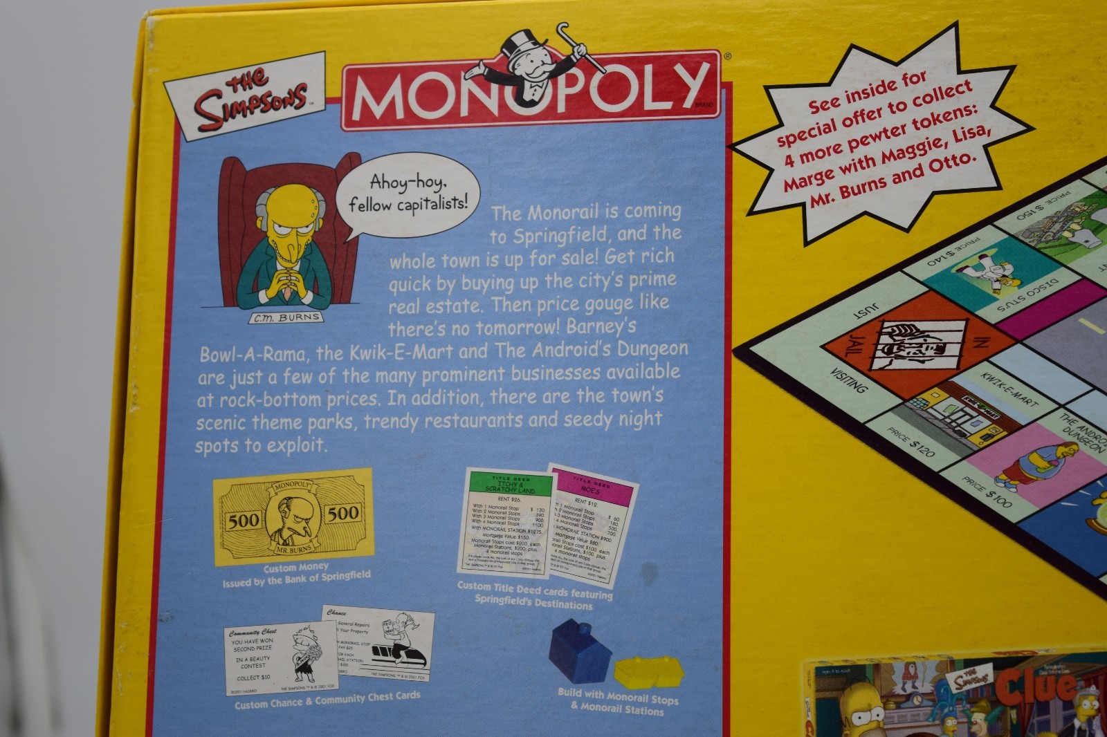 The Simpsons Monopoly Board Game Welcome to Springfield Parker Brothers Homer