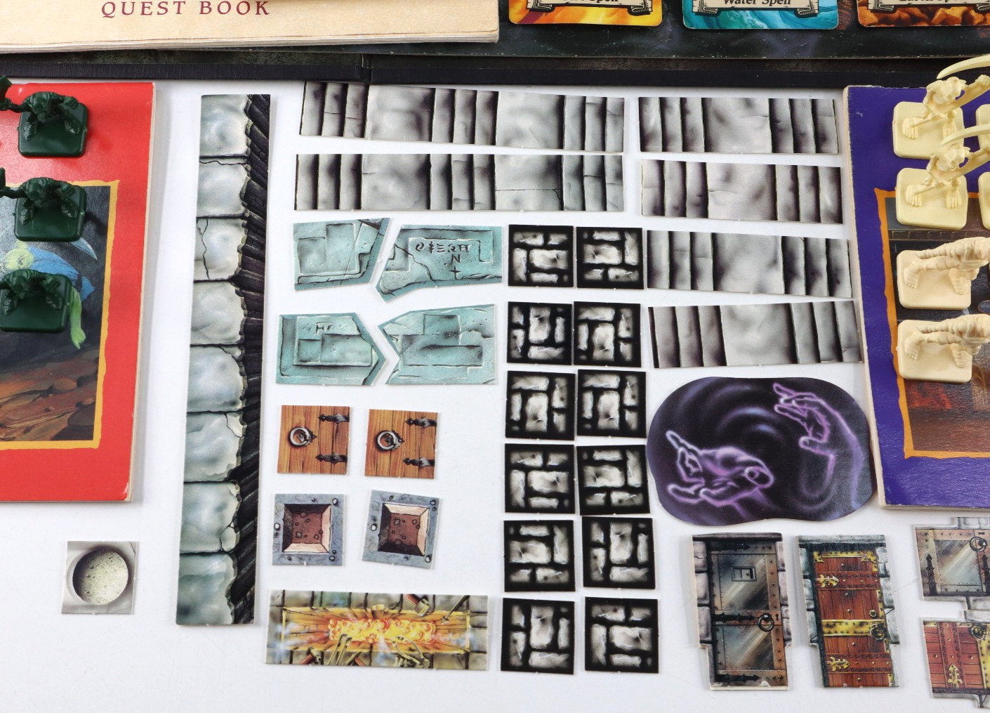 Hero Quest Board Game 1990 Kellar’s Keep, Witch Lord & Barbarian Quest Pack MB