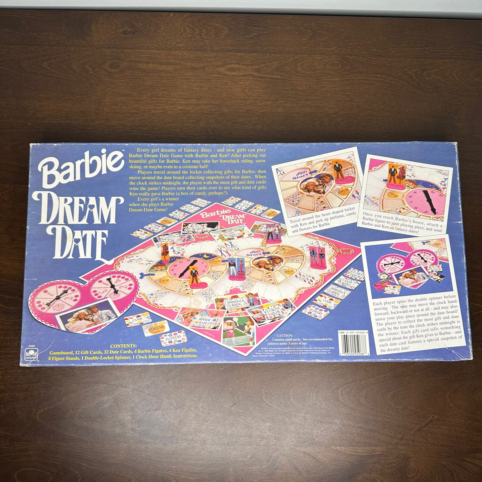 Vintage 1992 Mattel Barbie Dream Date Board Game Barbiecore Ken Kenergy Kenough