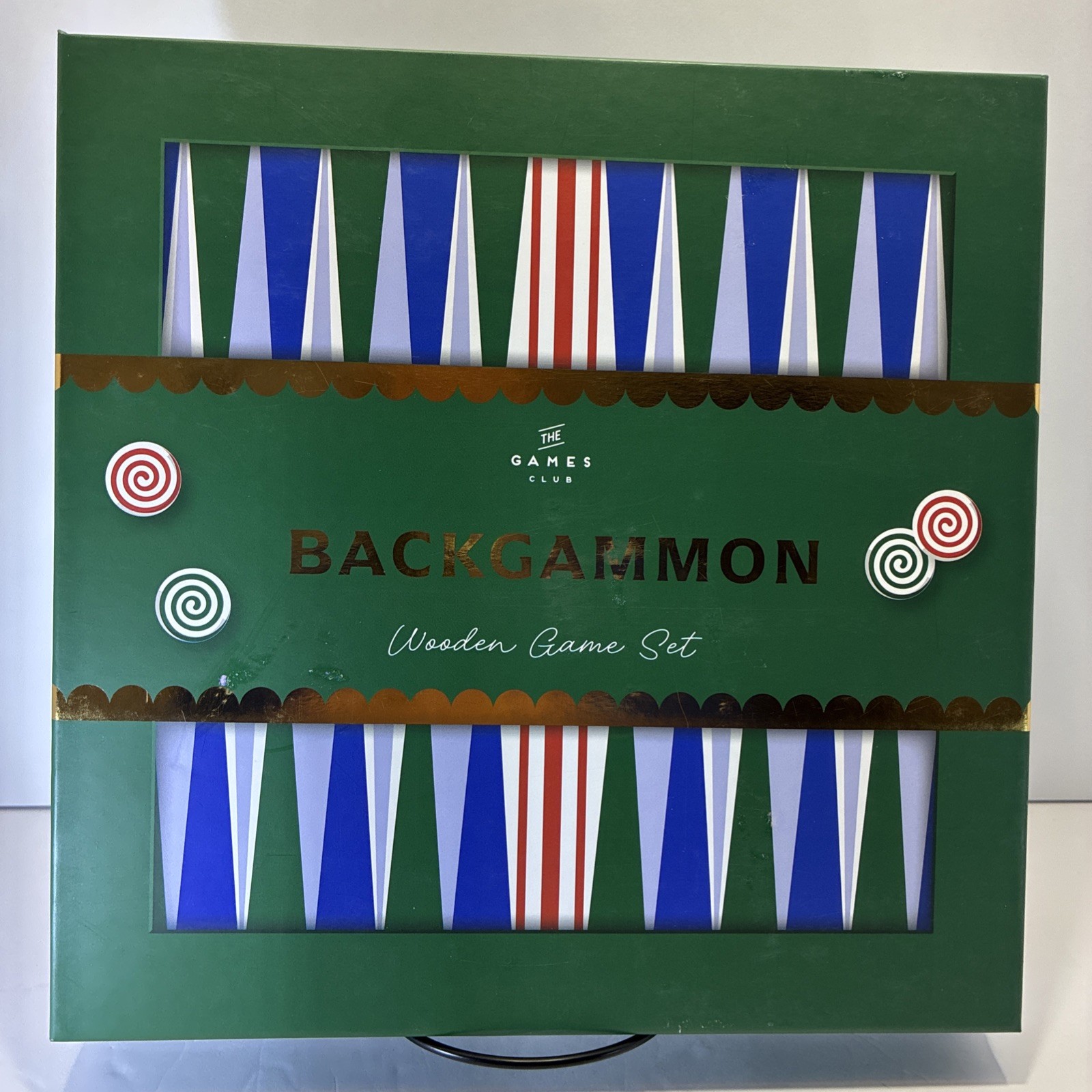 The Games Club Backgammon Wooden Game Set New in Box Professor Puzzle 8 + years