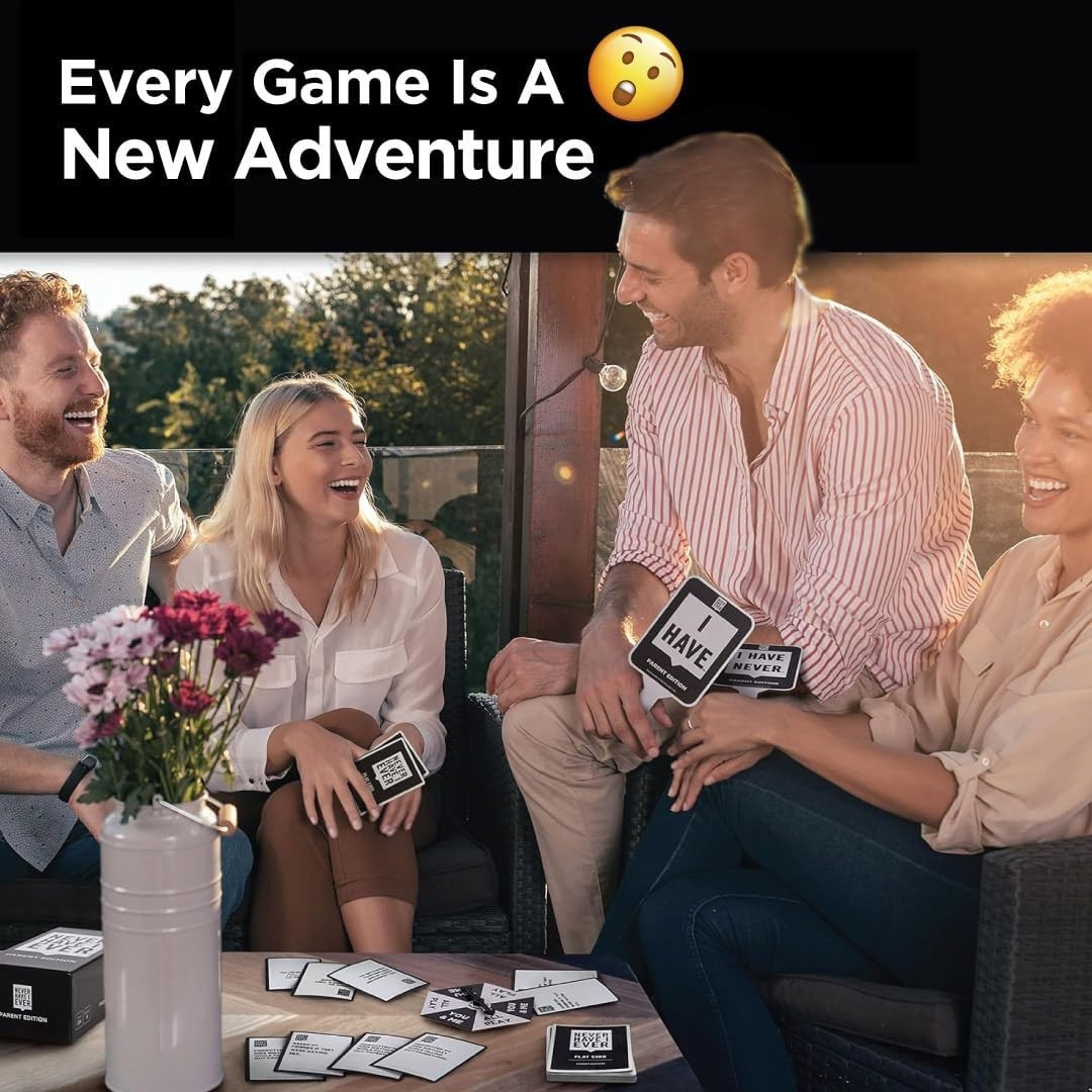 Never Have I Ever Parent Edition – Fun Game for Couples & Friends, Ages 17+