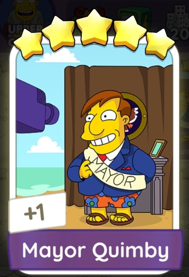 Monopoly Go – Mayor Quimby – Set 20 – The Simpsons Go!