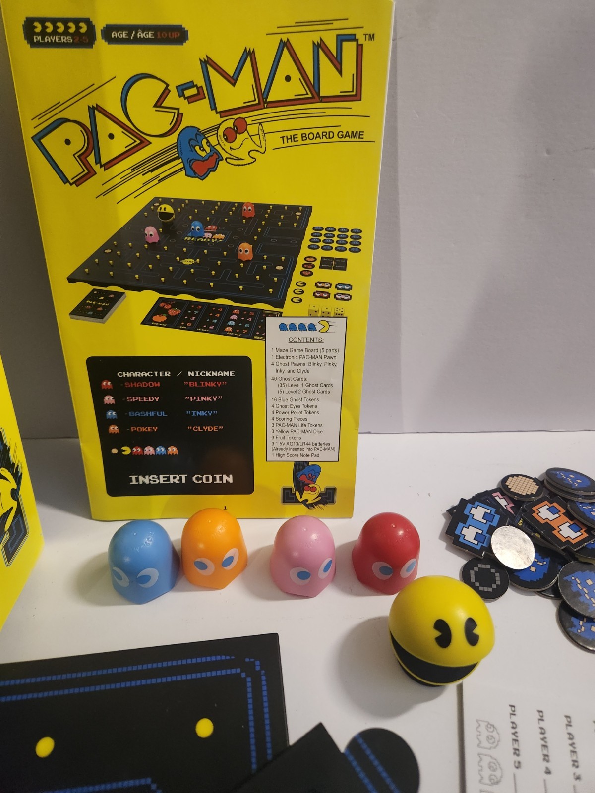 Pac Man The Board Game Classic Retro Arcade Table Top Game Complete 10 years