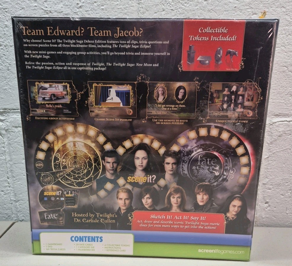 Twilight Saga: SCENE IT? Deluxe Twilight, New Moon, Eclipse NIB Sealed DVD Game