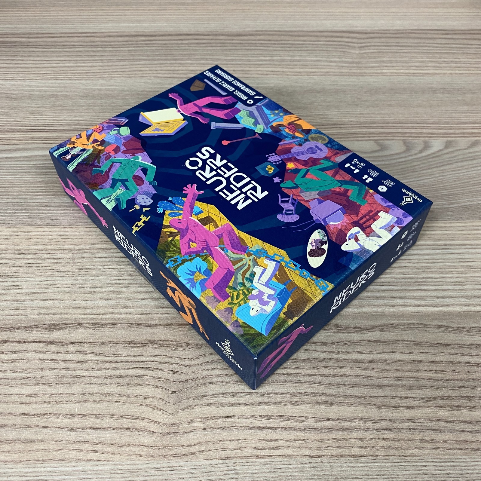NEURO RIDERS COMPLETE BOARD GAME 2024 DRACO STUDIOS TILE-LAYING STRATEGY CARD