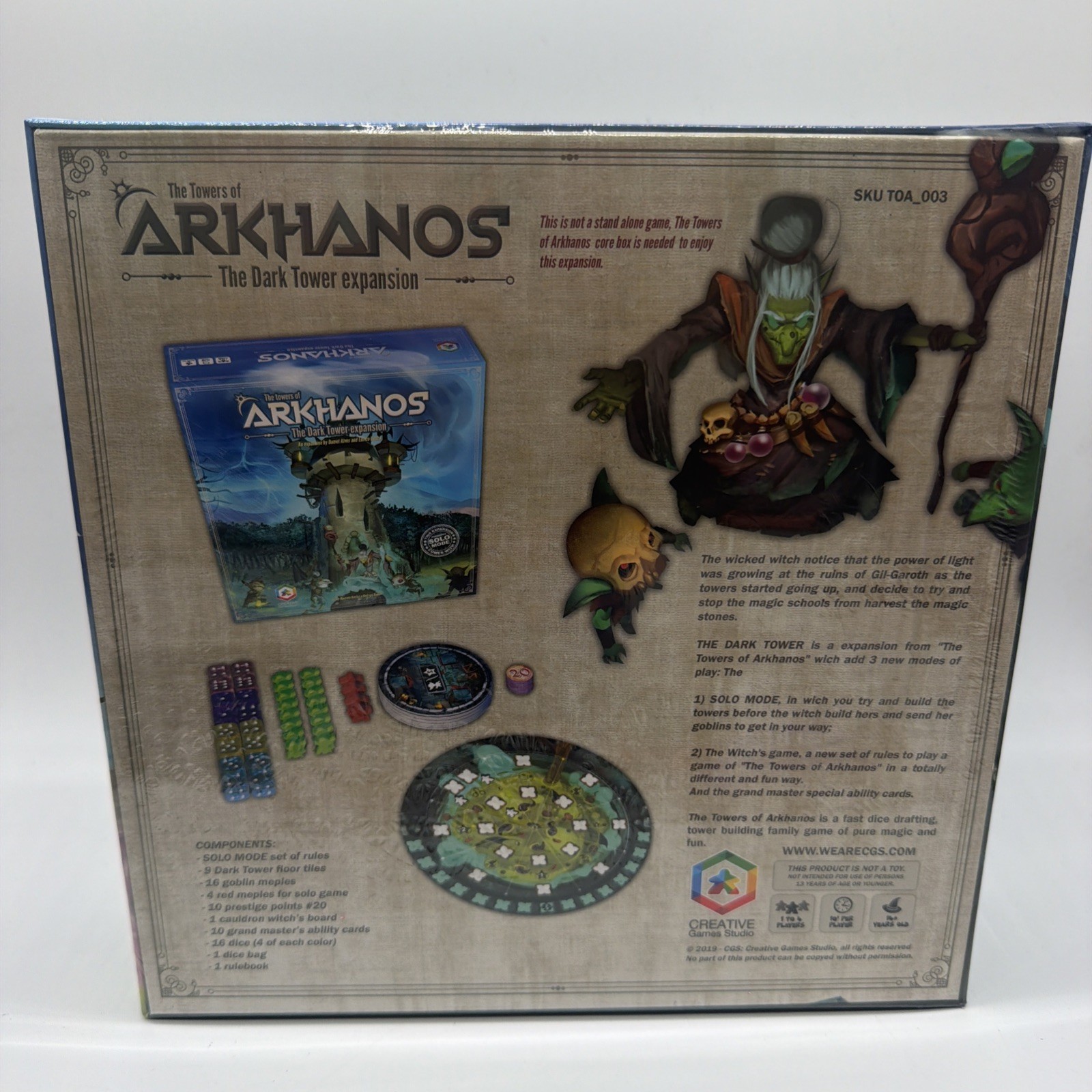 The Towers of Arkhanos Deluxe Ed,The Dark Tower Expansion, 5th Player Bundle A14