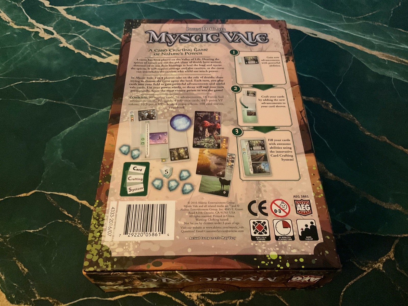 MYSTIC VALE: A CARD CRAFTING GAME 2-4 Players Complete played once
