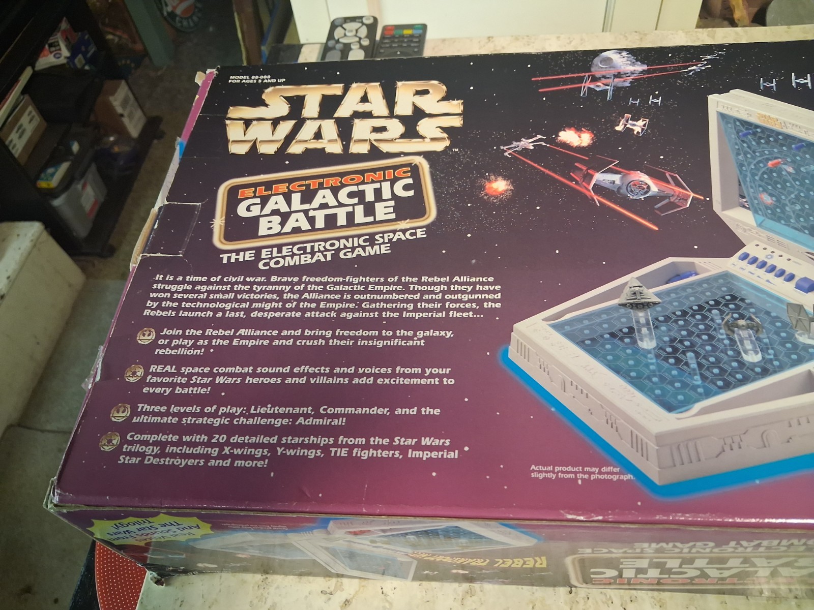 Vintage Rare 1997 Star Wars Galactic Battle Battleship Board Game Tiger WORKS