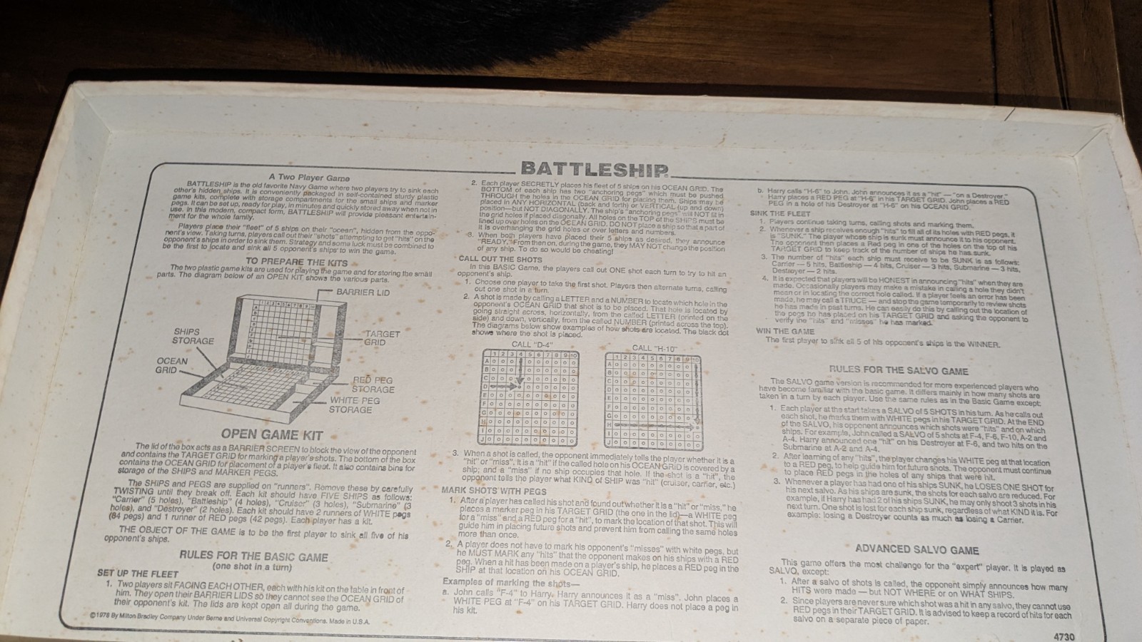 Vintage complete Battleship game 1978 Nice condition Complete