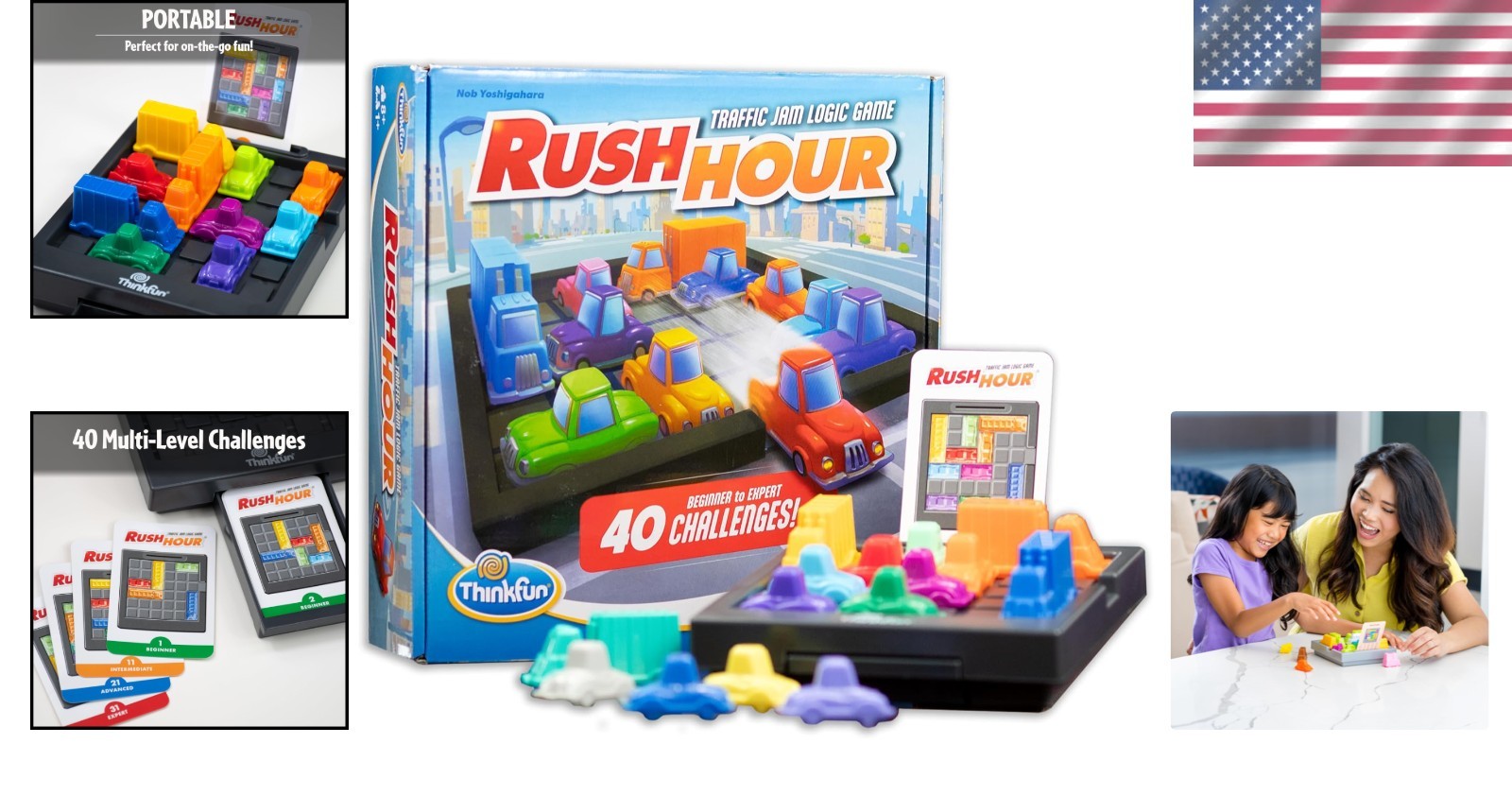 Rush Hour Traffic Jam Game – Trustworthy STEM Toy with Family Fun for Ages 8+